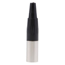 Mini 3 Pin XLR Male Cable Connector For Pro Microphones, Black And Sliver