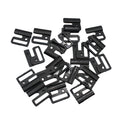 10 Sets Black Plastic Bra Strap Adjustment Buckle Underwear Sliders Clips Lingerie