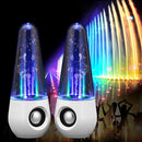 USB Powered LED Dancing Water Show Music Fountain Light ColorfuL Speakers Amplifier Audio Player For Phones Computer Laptop White