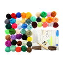 50 Colors Wool Felt Needles Tools Set + Needle Felting Mat Starter DIY Kit