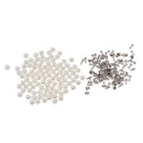 100 Pieces Pearl Rivets Studs Buttons for DIY Leather Bag Shoes Clotheing Decoration 6mm