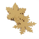 50pcs Snowflake Wine Table Glass Table Place Cards Xmas Wedding Party Decor