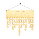 Count Your Blessings MDF Wooden Treasure Reminder Calendar Wall Door Hanger