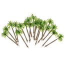 20 Piece Mini Coconut Green Tree Models For Scenery Landscape Layout 1/100