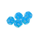 New 5pcs/Set TRPG Games Dungeons & Dragons D12 Multi Sided Dices Set Blue