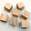 Pack of 20 Natural Wooden Cubes Block Embellishments for Kids Crafts Cardmaking 20mm