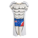 Fun Muscle Man Beach Bikini Cover-up T-shirt Tee Top Sleepwear Gift Pajamas