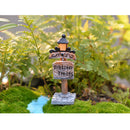 Durable Micro Landscape Mini Resin Miniature Bonsai Fairy Garden Decor Street Signpost Statue Home Garden Decor Signpost Coffee