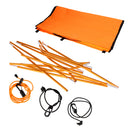 Universal Single Kayak Canoe Sun Shade Awning Canopy DIY Set - Orange