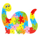Kids Baby Wooden Dinosaur Puzzle Alphabet Jigsaw Learning Educational Toy