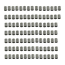 100 Pieces Wheel Tire Valve Stem Caps For TPMS Standard Valve Grey