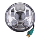 Clear 5.75" Motorcycle Projector LED Bulb Headlight Lamp DRL For Harley XL
