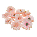 Artificial Simulation Silk Daisy Flower Heads For Home Party Wedding Floral Decor Flowers Pack of 10PCS Light Pink
