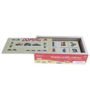 28pcs Wooden Vehicle Domino Blocks Toy Gift Building Puzzle Jigsaw Matching Stacking Games Toy
