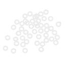 Set of 100 Rubber Dart O-Rings Dart Washers White - Keep Shafts Tight