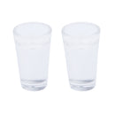 1/12 Dollhouse Miniature Kitchen Accessories Water Glasses Model Tableware 2pcs