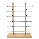 6-Layer Sunglasses Eyeglasses Display Wooden Frame Rack Stand Holder Organizer Silver