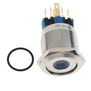 Metal LED 22mm 1NO 1NC Start Horn Button Push Button Switch 12V Pack of 1