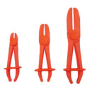 3pcs Flexible Hose Clamps Line Clamp Hose Pinch Off Pliers Set Mixed Sizes