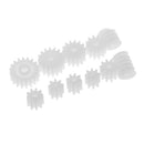 11 Pieces/set Plastic Gears Worm for Kids Toys RC Car Toy Models Part Repair Accessories