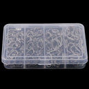 170pcs/box Portable Stainless Steel Split Rings Double Loop Fishing Split Rings Stronger than Round Split Rings