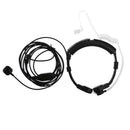 3.5mm Jack In-Ear Throat Mic Microphone Overhead Microphone Anti-radiation Headphone for Smart Phones
