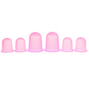 6Pcs Anti Cellulite Cupping Set Silicone Vacuum Massage Cups Kit for Body and Facial Massager for Adults Home Use