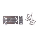 Stainless Steel Cabinet Door Latch Security Lock Bolt With Screws 1.5 Inch