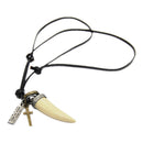 3D Teeth Cross Pendant Necklace Novelty Charms Retro Fashion Jewellery