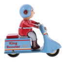 Classic Scooter Motorbike Rider Tin Toy Collectible Clockwork Wind Up Toys