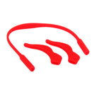 Kids Children Outdoor Sports Sunglasses Glasses Soft Silicone Band Strap + Pack of 2PCS Anti Slip Ear Hooks Holder Red