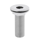 Premium Marine Grade 316 Stainless Steel Boat Thru Hull Fitting Drain 63mm Length Straight Threaded Connector Pump Plumbing Hose