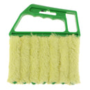 Venetian Blind Shutter Brush Window Air Conditioner Duster Dirt Cleaner Green Handle + Yellow Brush