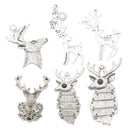 6 Pieces Vintage Deer Charms Dangle Beads Pendants for Bracelet Jewelry Making