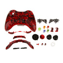 Protective Case Shell Button Kit for Xbox 360 Controller-Grave Red Skull Perfect Fit Antiscratch Shockproof