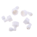 5Pieces Tube Ball Valve Quick Connect Fitting 3/8-Inch Push in to 1/2-Inch Thread Connector Valve Start RO Water System