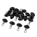 20 Pieces Metal Eight Shape Ring Plastic Olive Bead Rolling Swivel Connector