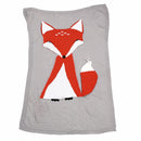 Baby Toddler Bedding Knitted Fox Blanket Soft Crochet Blanket Swaddling Wrap