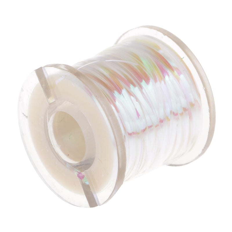 1 Roll Holographic Tinsel Line Tape Fly Tying Tape Pearl Flash Fishing Tape