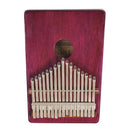 Portable 17 Notes C Tone Kalimba Dark Red for Kids Music Educational Toys 7.32 x 5.31 x 1.41inch
