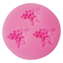 3D Grapes Pattern Silicone Fondant Mould Cake Ice Paste Mold Kitchen Baking Tool Pink