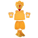 Kid Zoo Animal Costume Set Chick Hat Top Shorts Gloves Shoes Party Halloween