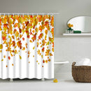 Home Bathroom Shower Room Decor Charms Colorful Fabric Bath Shower Curtain With Hooks Ring 4