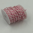 10M Roll Of Paper Rope Cord String For Craft Wrapping Gifts Package Decoration Decor Pink White