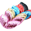 10 Pieces Mixed Colors Glitter Bunny Stuffing Ears Accessory for Hair and Garment DIY