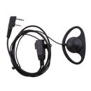 D Shape Ear Hook Earpiece Headset With PTT & Mic For Baofeng Kenwood TK Series and other 2 Pin Radios