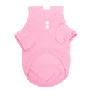 Fashionable Lightweight Pet Dog Top Apparel Costume T-shirt Apparel Doggy Clothes Solid-colored Outfit Pink-XL
