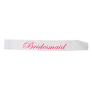 Bridesmaid Sash Wedding Bachelorette Party Bridal Shower Sash Decorations