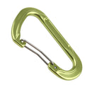 Aluminum Alloy D-Shape Outdoor Hiking Camping Carabiner Bottle Bag Keyring Hanging Snap Carabiner - Green