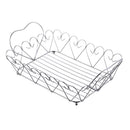 Fruit Plate Iron Fruit Bowl Basket andy Tray Holder Crafts Art Decor Gift
